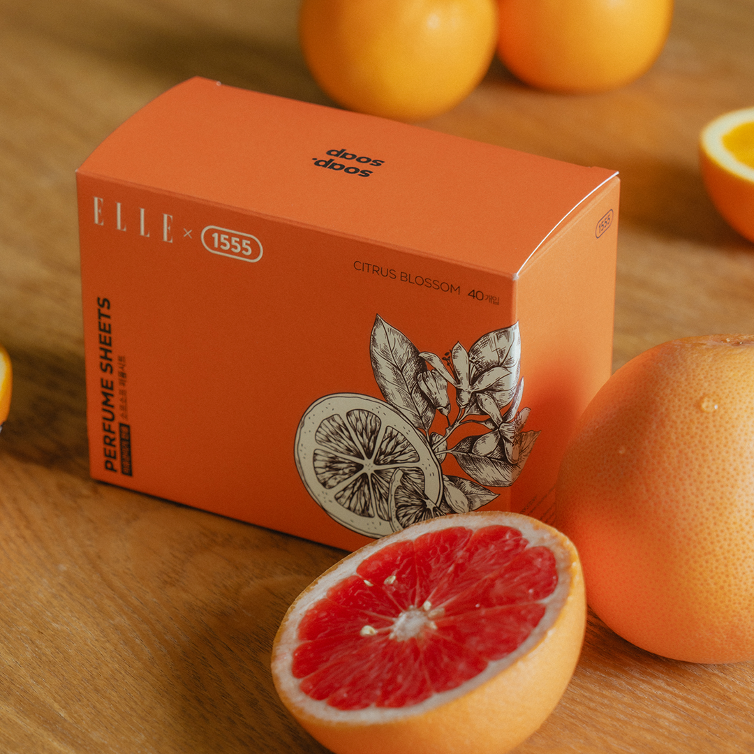 ELLE x 1555 소프소프 퍼퓸시트 40매입 - 의류관리기(스타일러, 에어드레서) 향기 시트