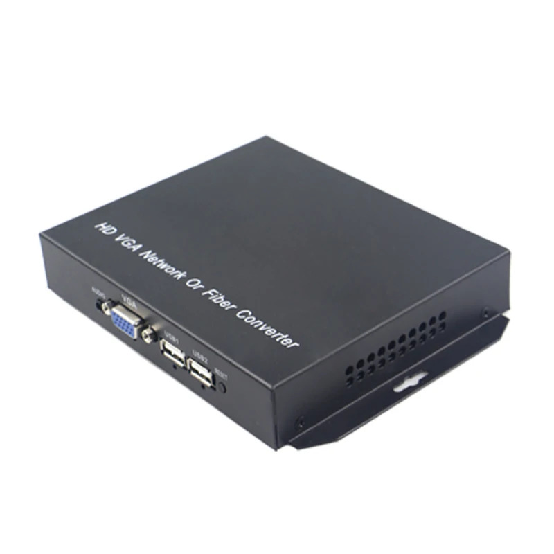 VGA KVM 익스텐더 광섬유 컨버터 스테레오 3.5mm 오디오 1080P 및 2 USB FC 싱글 모드 20Km 포함 : 제이에이치해외직구