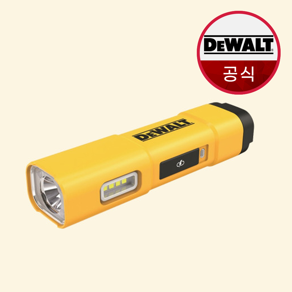 디월트 LED 플래쉬 라이트 USB-C 타입 충전 DCL183 야간 손전등 랜턴 - 상품 이미지