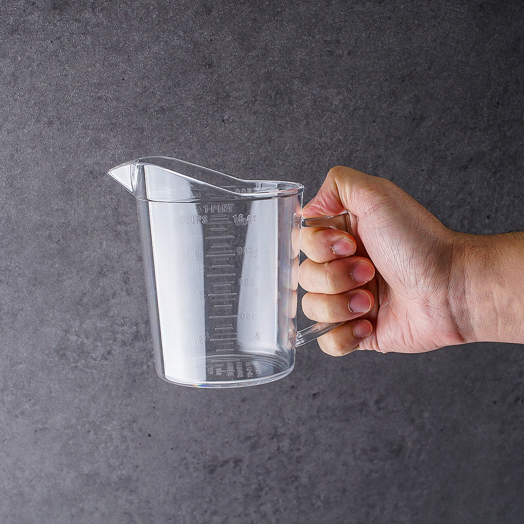 PC 계량컵 플라스틱 이유식 라면물 비커 500ml - 메인 이미지