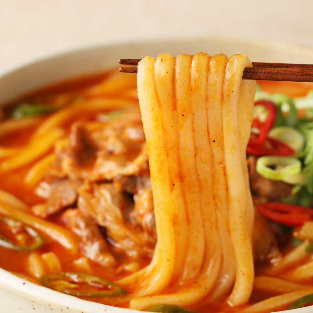 푸딩프렙 얼큰 우삼겹 우동나베 460g x 2개 밀키트 간편조리세트 - 상세 이미지 3