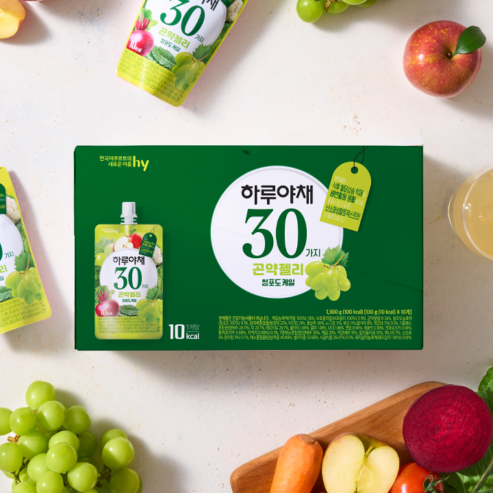 하루야채 곤약젤리 청포도케일 1BOX(10개입) - 상품 이미지