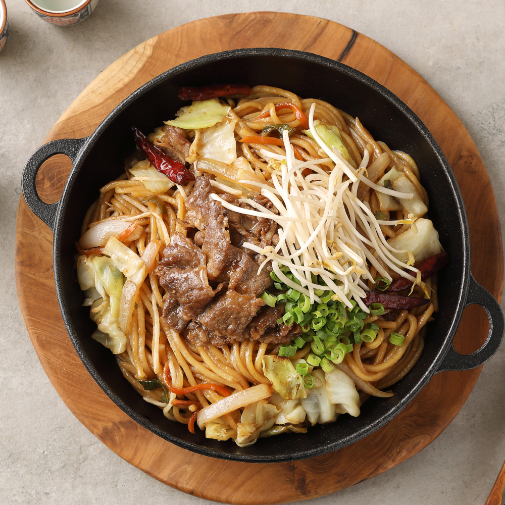 푸딩프렙 우삼겹 야끼소바 430g 밀키트 오리엔탈 퓨전일식 볶음우동 - 상세 이미지 2