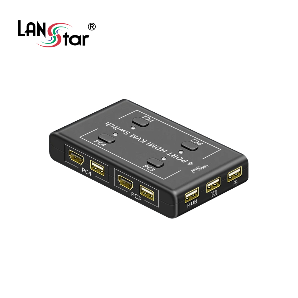KVM 스위치 USB HDMI 4포트 4K 30Hz지원 (LS-HD4KVM-N) - 상세 이미지 3