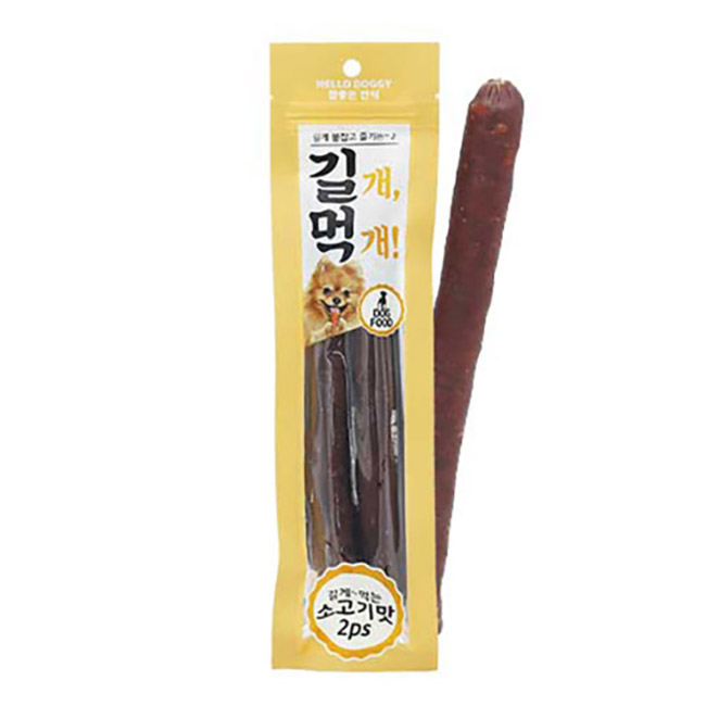 헬로도기 강아지육포 강아지져키 다이어트간식 소고기, 64g, 1개 - 메인 이미지