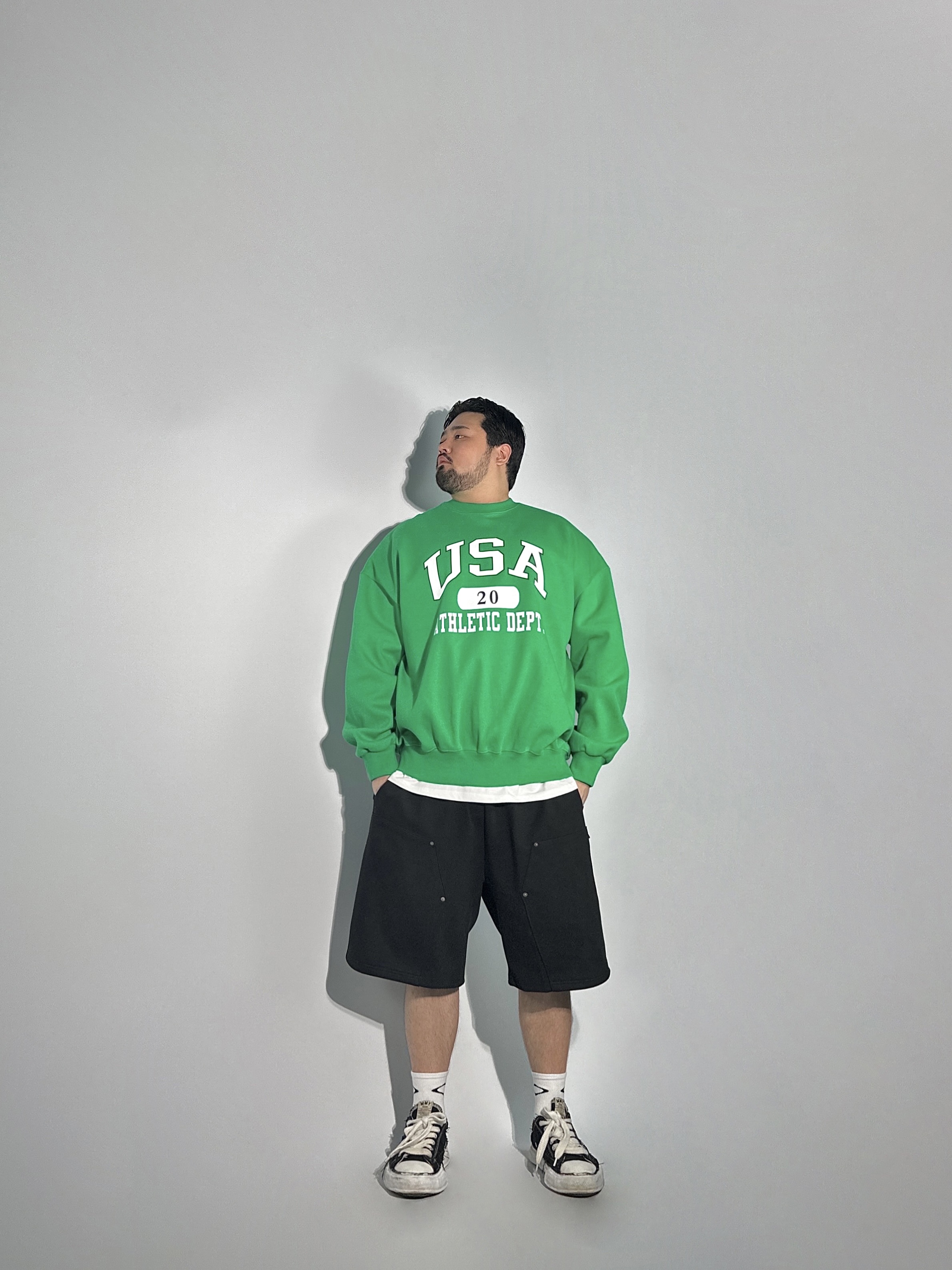 ATHLETIC 루즈 오버핏 맨투맨 4COLOR 빅사이즈 상의 에이오알닷 이미지 8