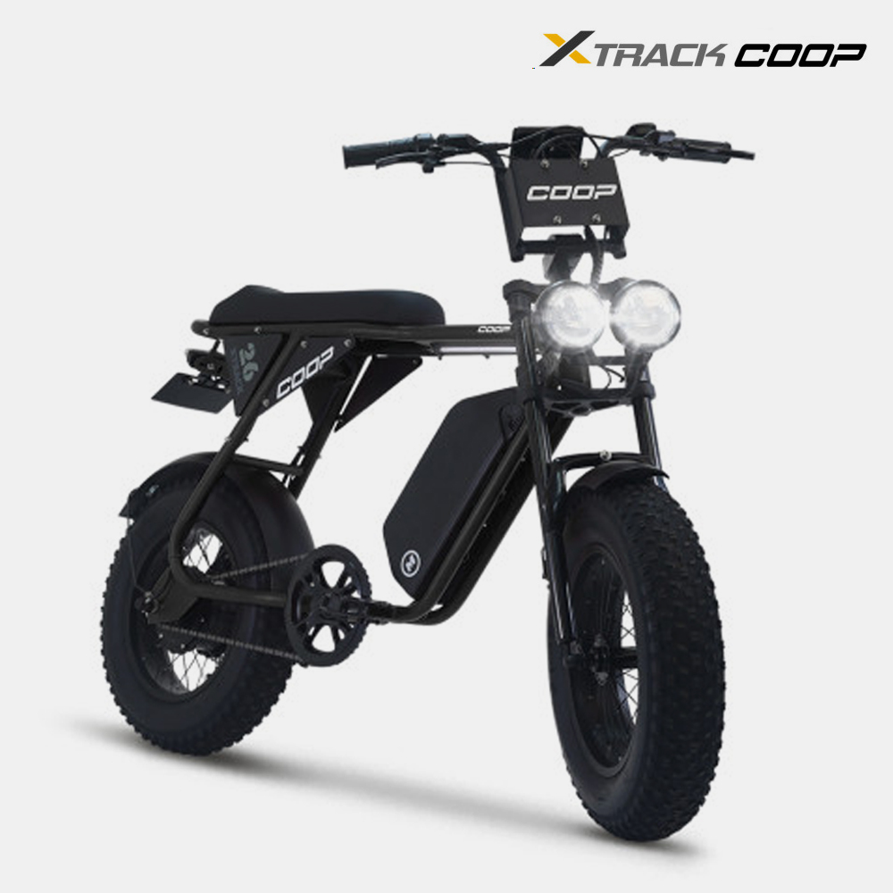 AU테크 엑스트랙 몬스터 쿱 COOP 미니 팻바이크 500W 자토바이 48V 10Ah : 바이크셀링