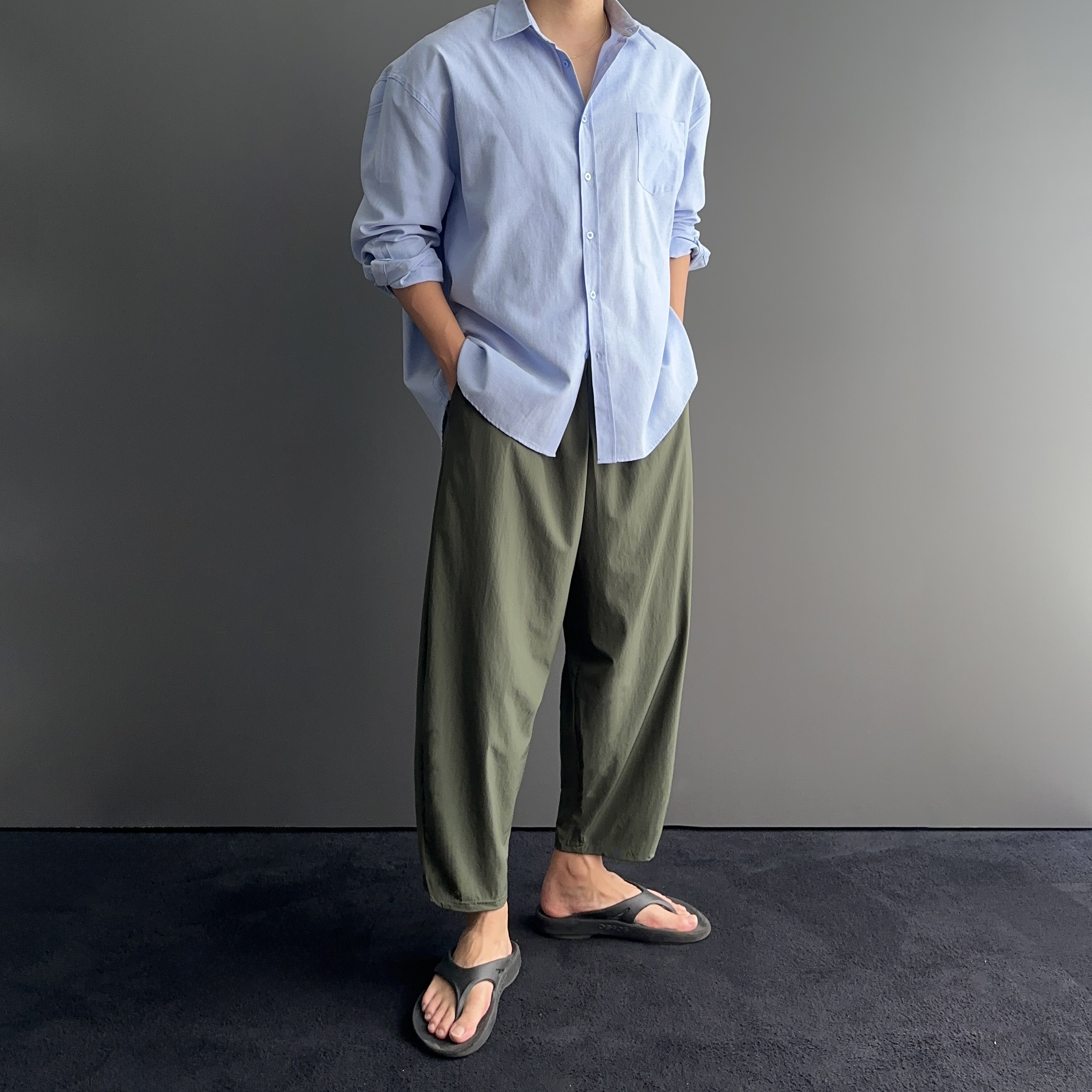 1+1 벌룬팬츠 남자냉장고바지 - 상세 이미지 4