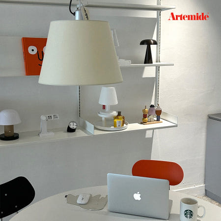 [해외]아르떼미데 톨로메오 메가테라 플로어 조명 Parchment 42cm