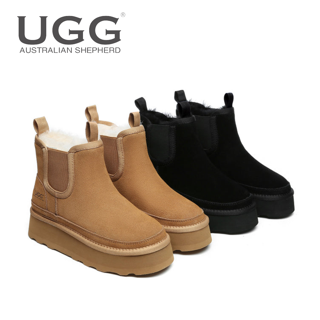 호주어그 에버 첼시 플랫폼 양털 여성 어그 부츠 AS3047
