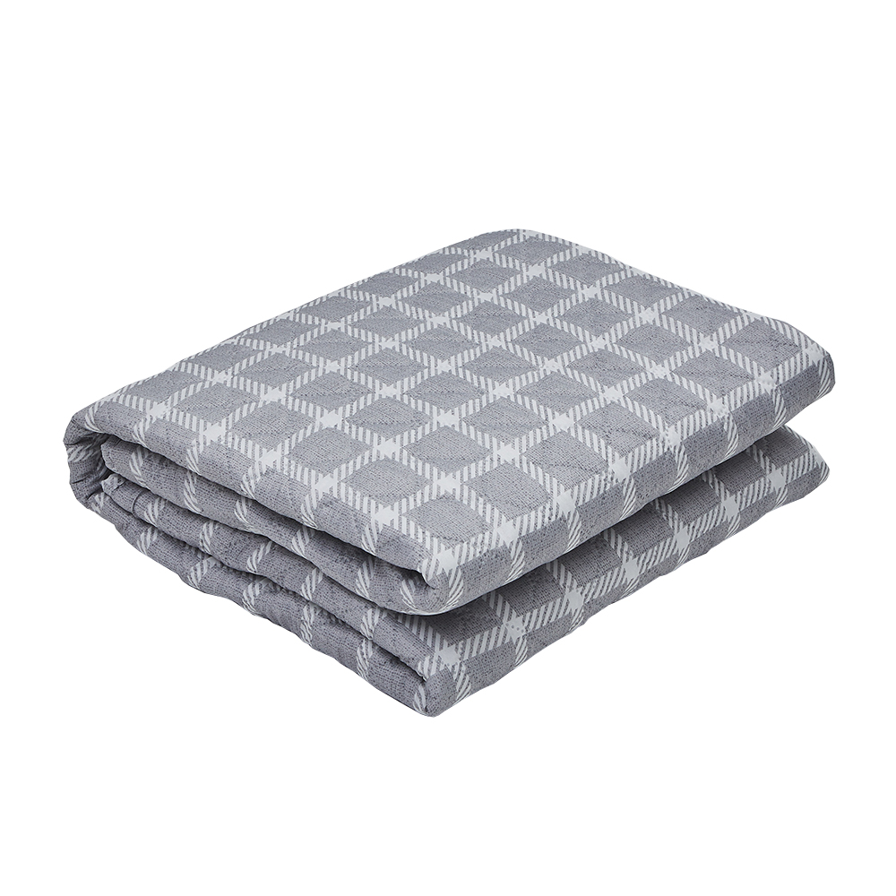 수면도감 전기요 탄소매트 카본 전기매트 온열 전기장판 화이트체크 싱글