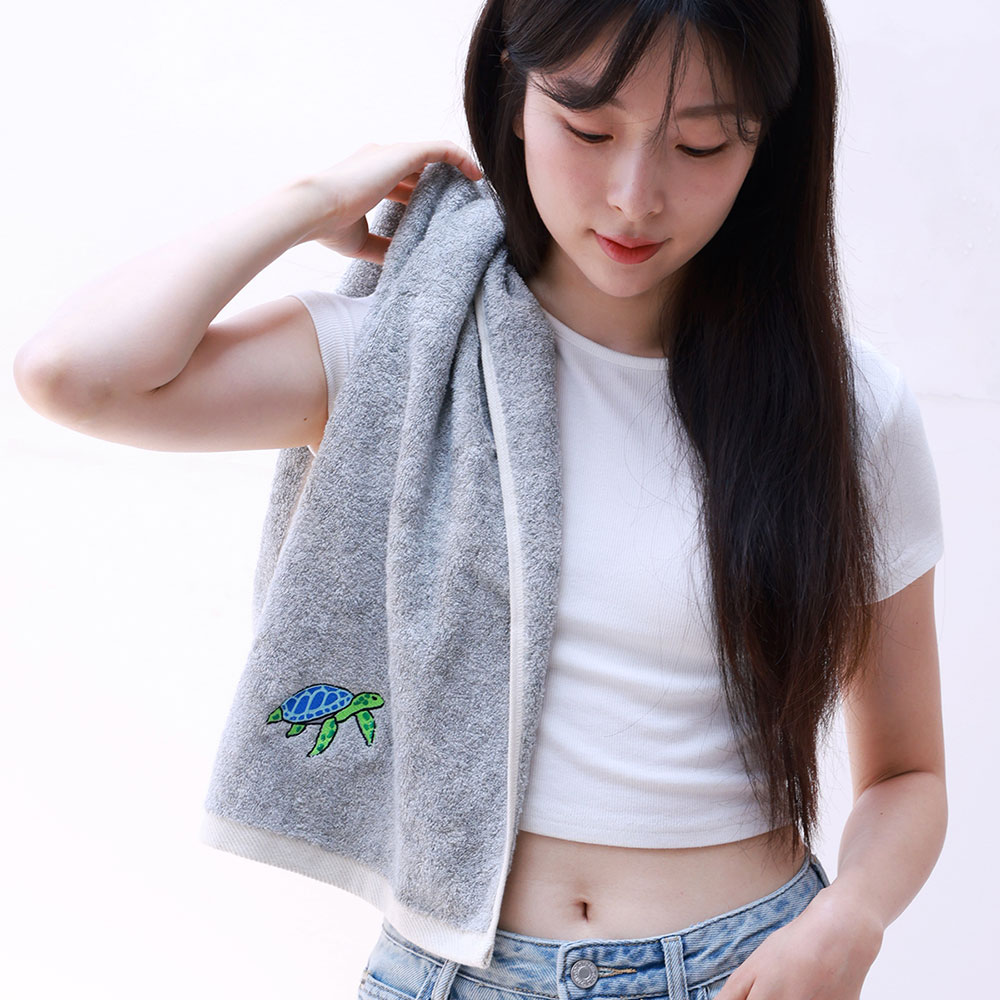 볼트론 모달코튼 항균 자수페이스타올 제로수건 2장 선물박스 포장 - 상세 이미지 3