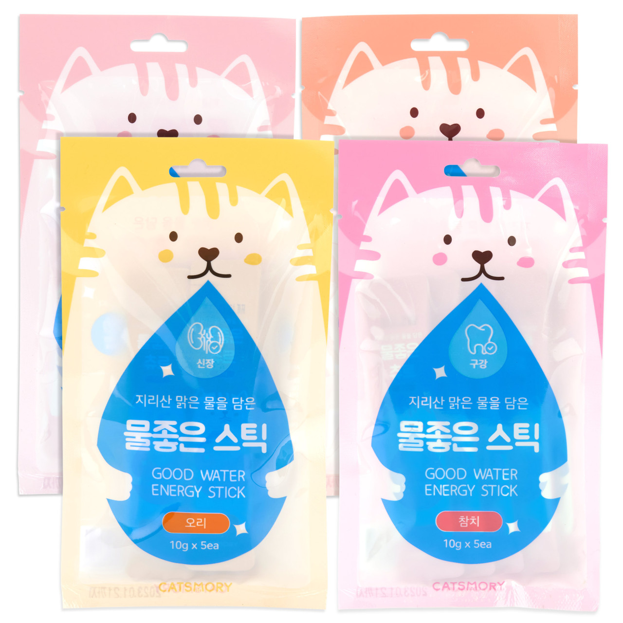 캣츠모리 물좋은스틱 츄르대용량 고양이츄르 아기고양이간식 60p - 메인 이미지