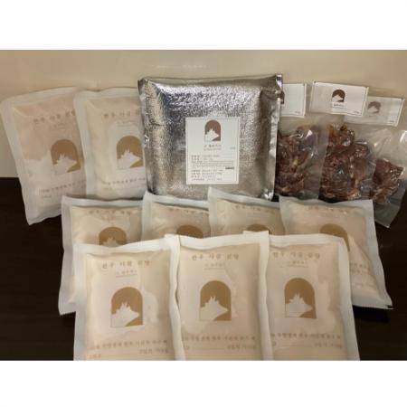 소딜리셔스 감동세트 사골곰탕 9팩 한우사태 3팩 한돈수제 떡갈비 4개 1kg × 1개 : 김마스네