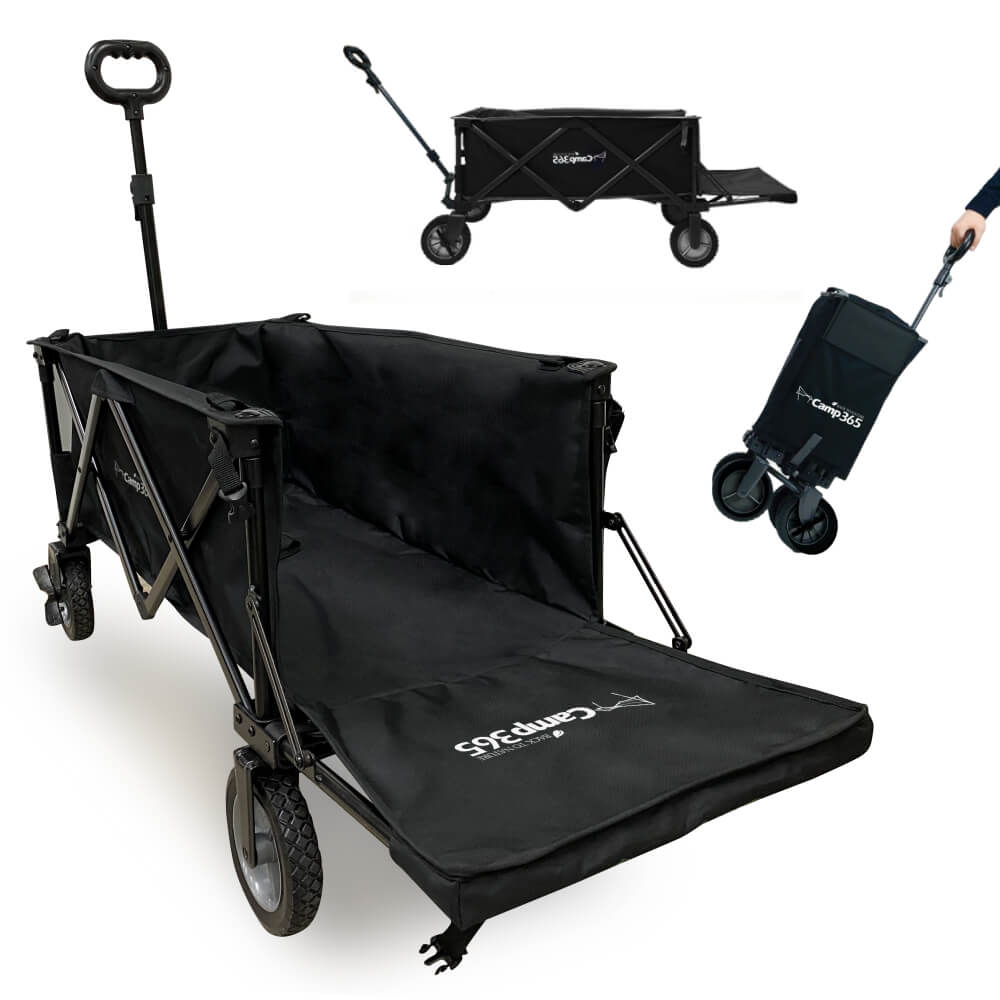 캠프365 캠핑 웨건 캠핑웨건 카트 수레 왜건 대차 접이식 핸드카 손수레 브레이크 뒷문개방