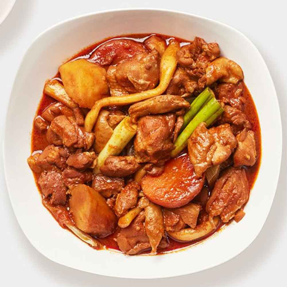 [5분완성]해와바다 순살 닭볶음탕 700g 2인분 / 일반맛, 마라맛 당근 분모자 포두부 포함 : 맛있는콘서트