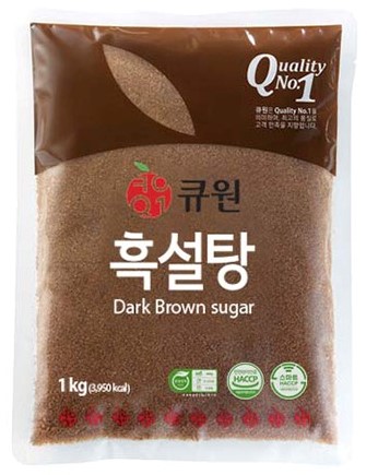 큐원 흑설탕 1kg 가정용 수정과 약식 약과