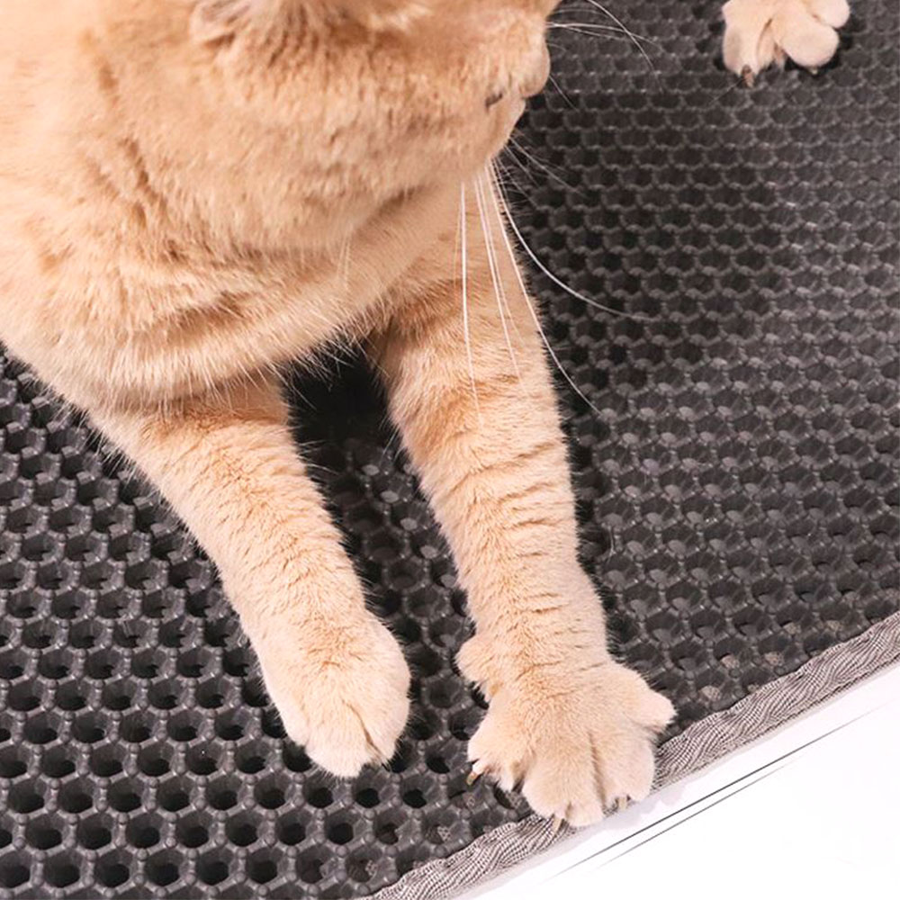 고양이 모래 매트 반려 벌집 토퍼 바닥 발판 미끄럼방지 소음 패드