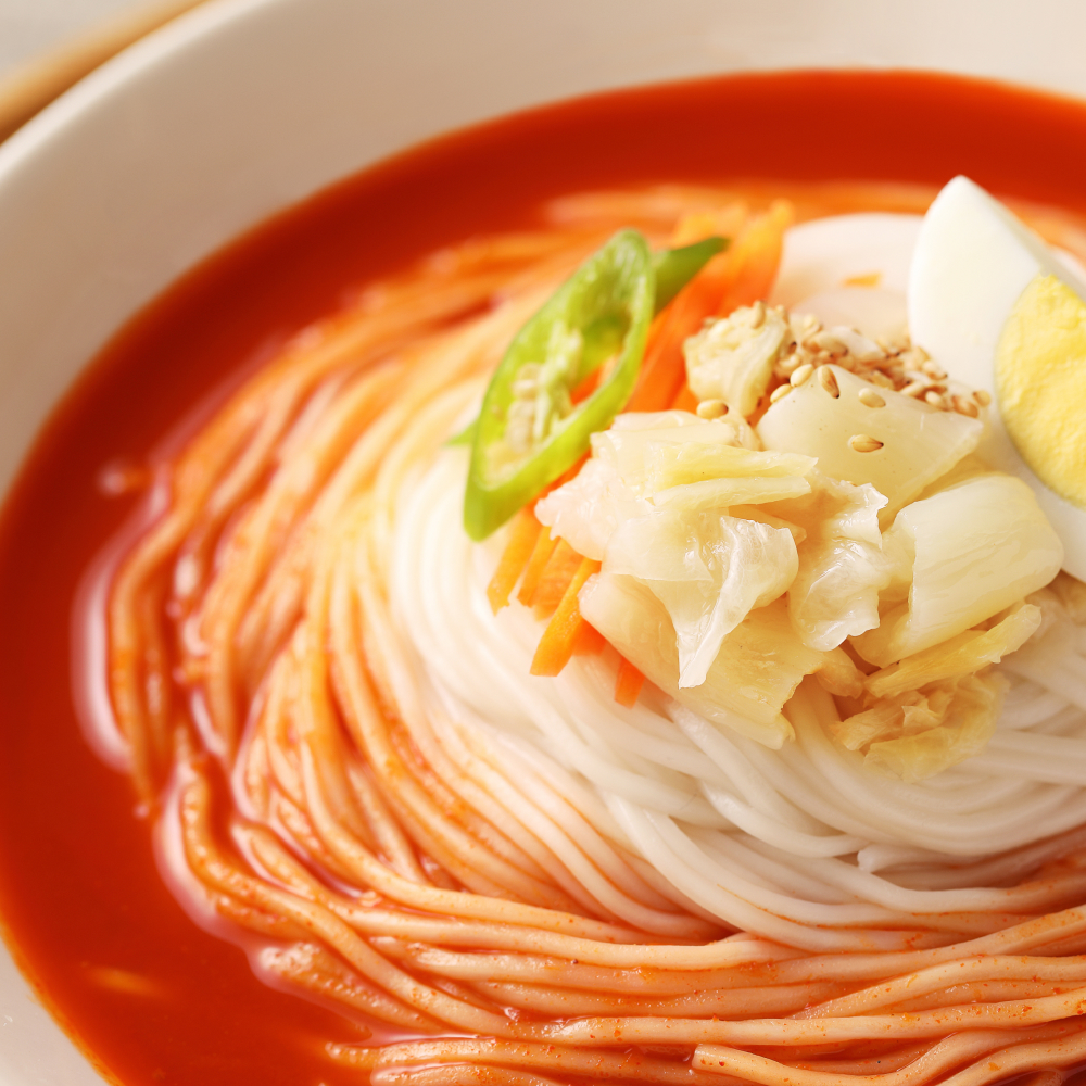 푸딩프렙 동치미 물비빔국수 450g 생소면 밀키트 간편조리세트 - 상세 이미지 3