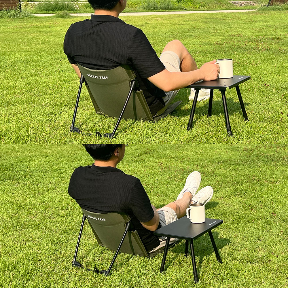 캠핑 멀티 테이블 사이드 보조 미니 경량 높이조절 택티컬 전술 그린 M