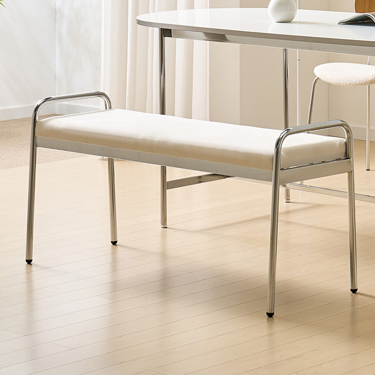 e스마트 도로시 쿠션 벤치의자 2인 식탁의자 1100