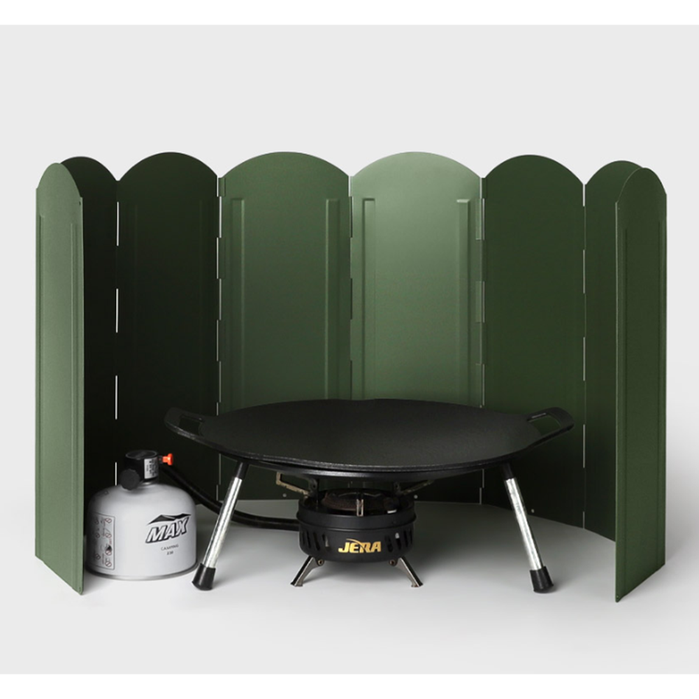 해바라기버너바람막이 가스렌지 캠핑 가스 버너 접이식 가림막