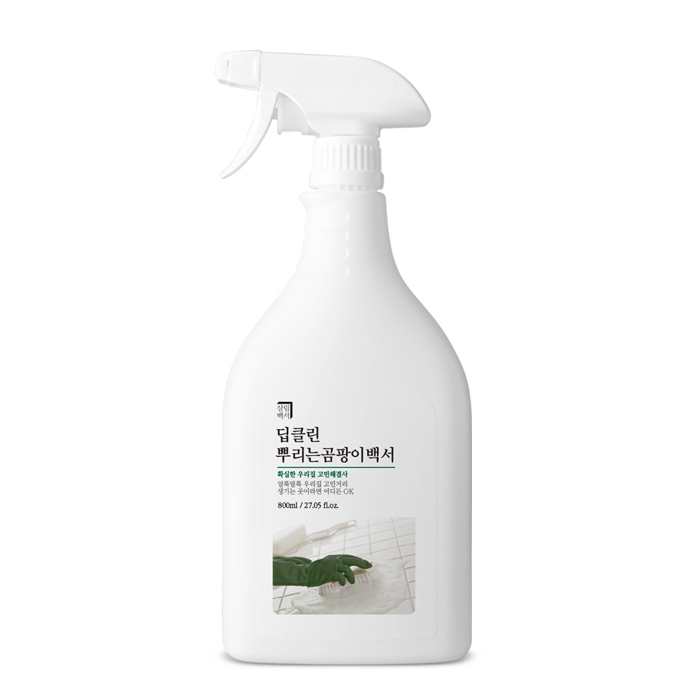 살림백서 딥클린 곰팡이 제거제 800ml 대용량 벽 화장실 욕실 실리콘 창틀