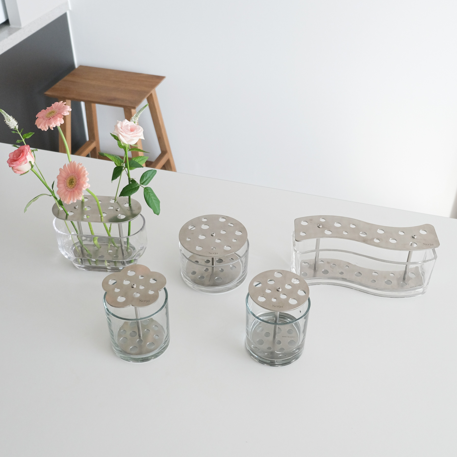 네르하 이케바나화병 유리 화병 꽃병 무광에디션