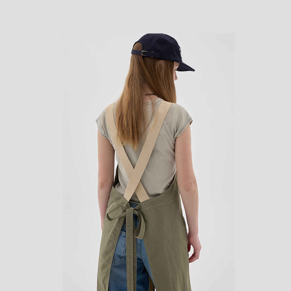 루카너스 데이즈 방수 에이프런 롱 원피스형 예쁜 네일앞치마 카페 공방 미용앞치마