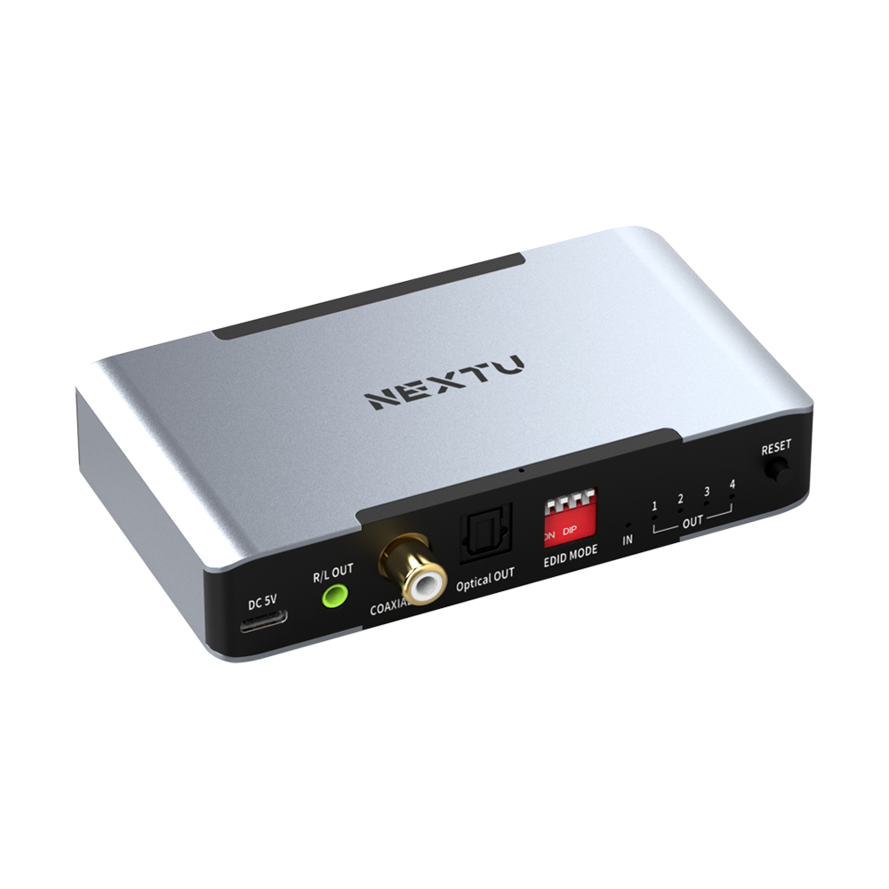 부요아 1대4 8K 모니터 HDMI 분배기 오디오 분리 다운스케일 - 상세 이미지 4