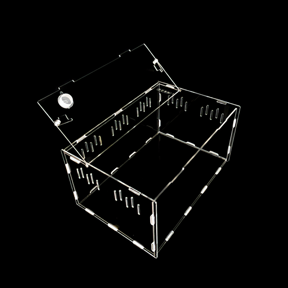아크릴 사육장 도마뱀 크레스티드 게코 파충류 케이지 29X19.6X15 가로형 - 상세 이미지 4
