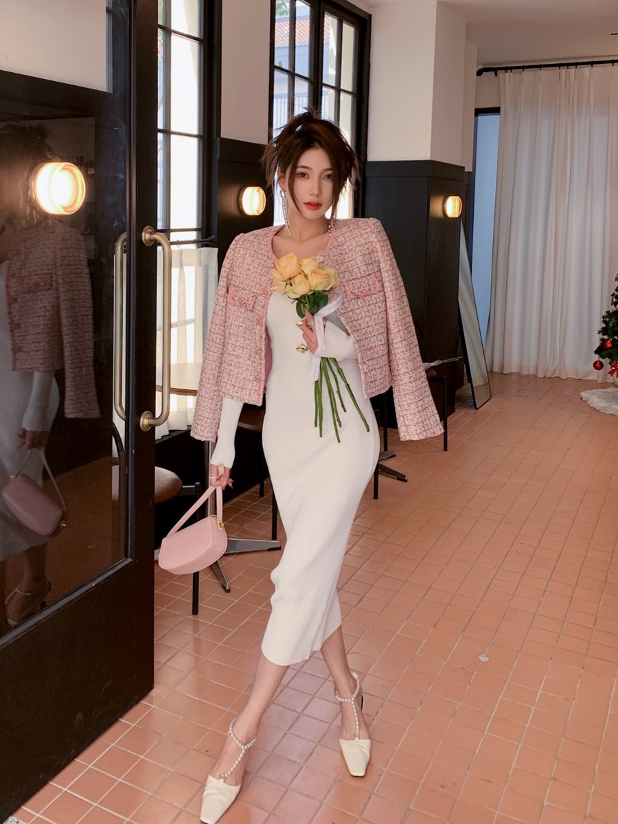 우연일까 8화 김다솜 자켓 투피스 김혜지 트위드 하객룩 의상 옷 패션 - 상세 이미지 5