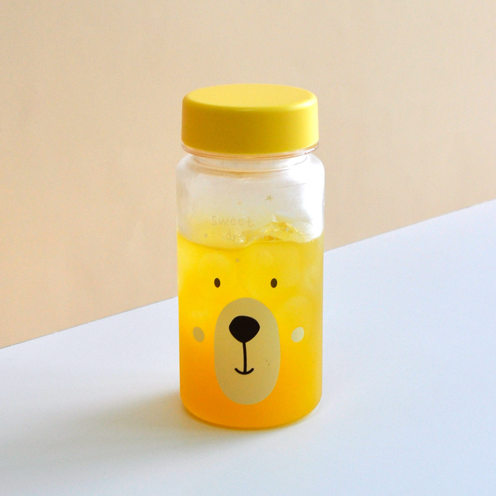 베어 물병 350ml 유아 아동 키즈 곰 캐릭터 나들이 소풍 트라이탄물통 어린이집 준비물 - 상품 이미지