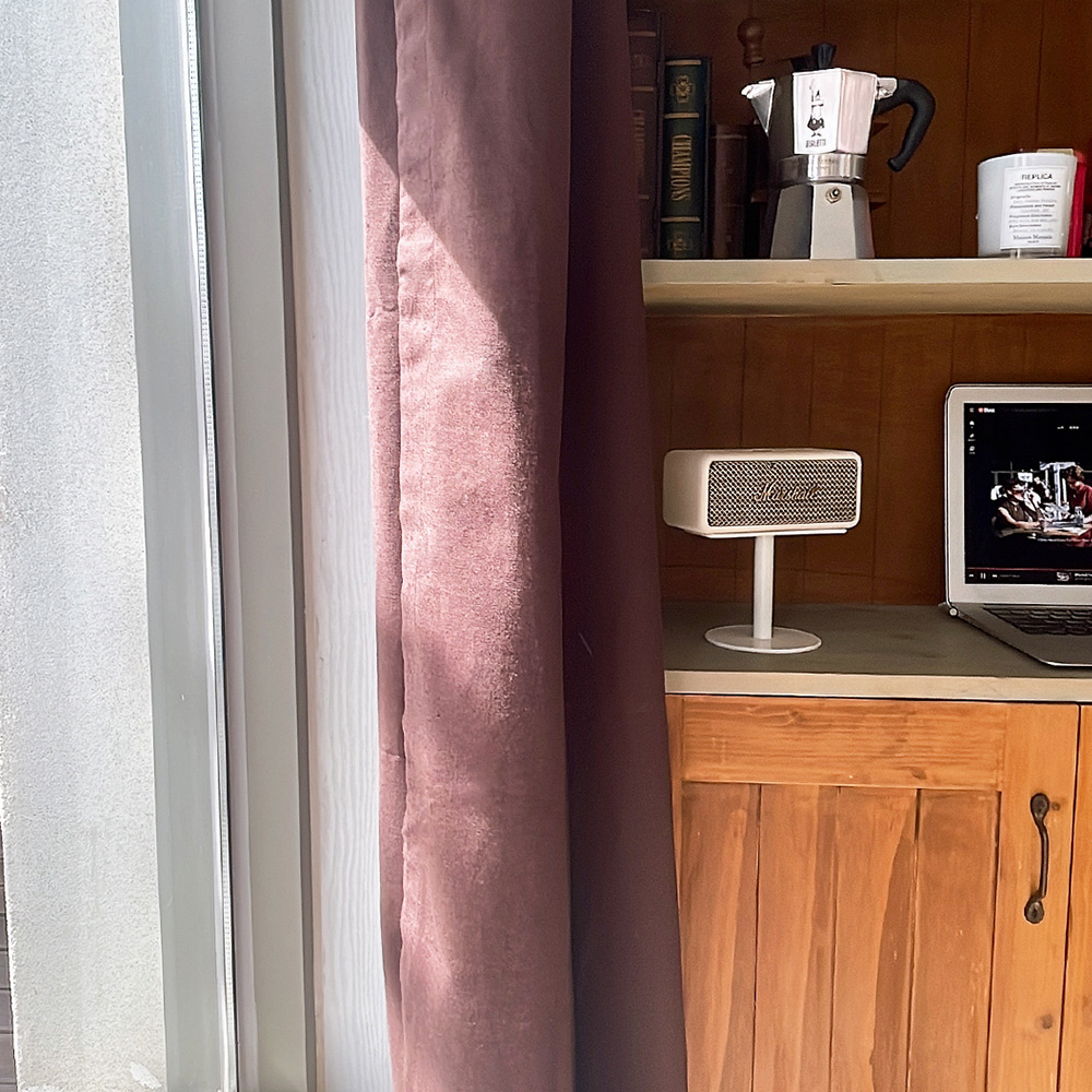 린넨 커튼 브라운 맞춤제작 리넨 거실 작은방