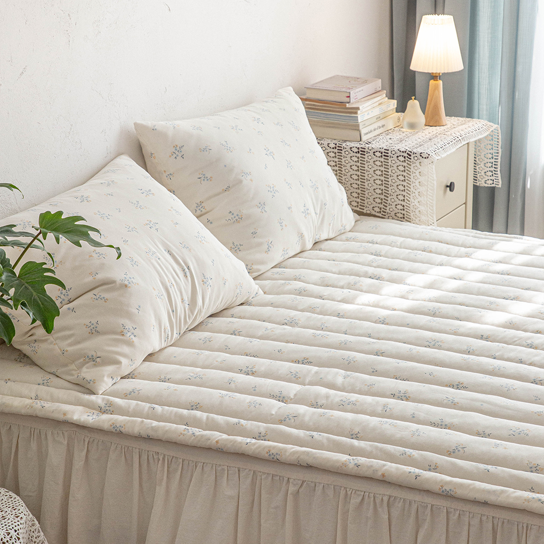 (건조기 가능)부드럽고 폭신한 모달 누빔패드 (뒷면 밴딩)