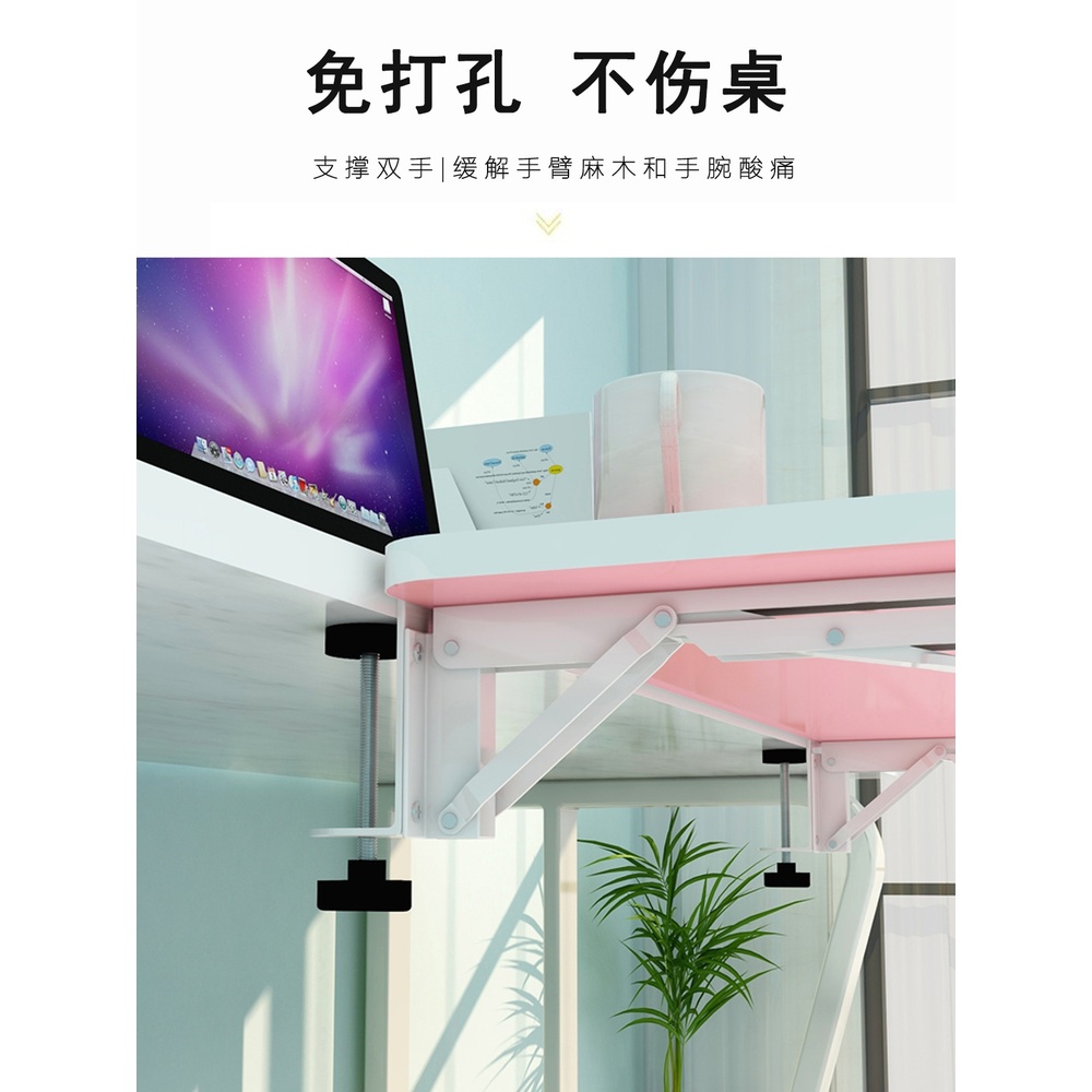 책상연장 데스크 프린터 키보드 테이블 거치대 키보드받침 책상확장 받침대 - 상세 이미지 3