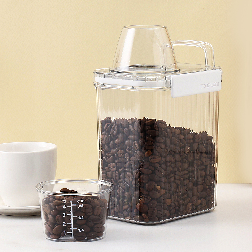 1+1 네오플램 밀폐 잡곡통 미니쌀통 1800ml - 상세 이미지 3