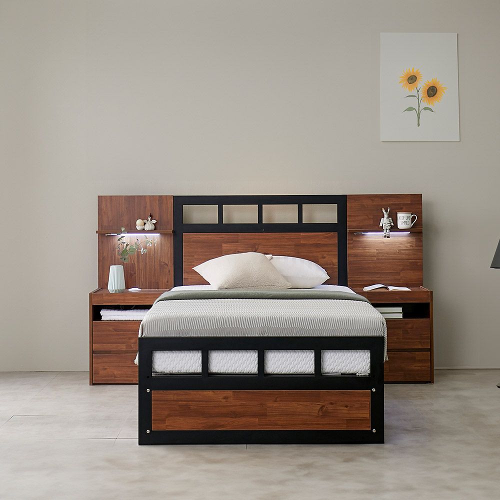 보니타 침대 프레임 슈퍼싱글 퀸 수납형 SS Q