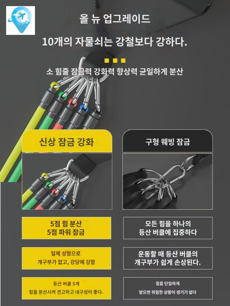 스트레칭 어깨자극 튜빙밴드바 홈트 밴드그립바 튜빙밴드 근력운동밴드 - 상품 이미지