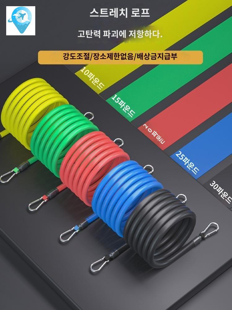 스트레칭 어깨자극 튜빙밴드바 홈트 밴드그립바 튜빙밴드 근력운동밴드 - 상세 이미지 2