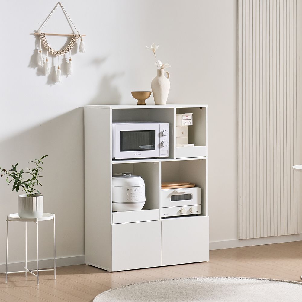 보리지 800 전자렌지대 주방 밥솥 렌지대 수납장