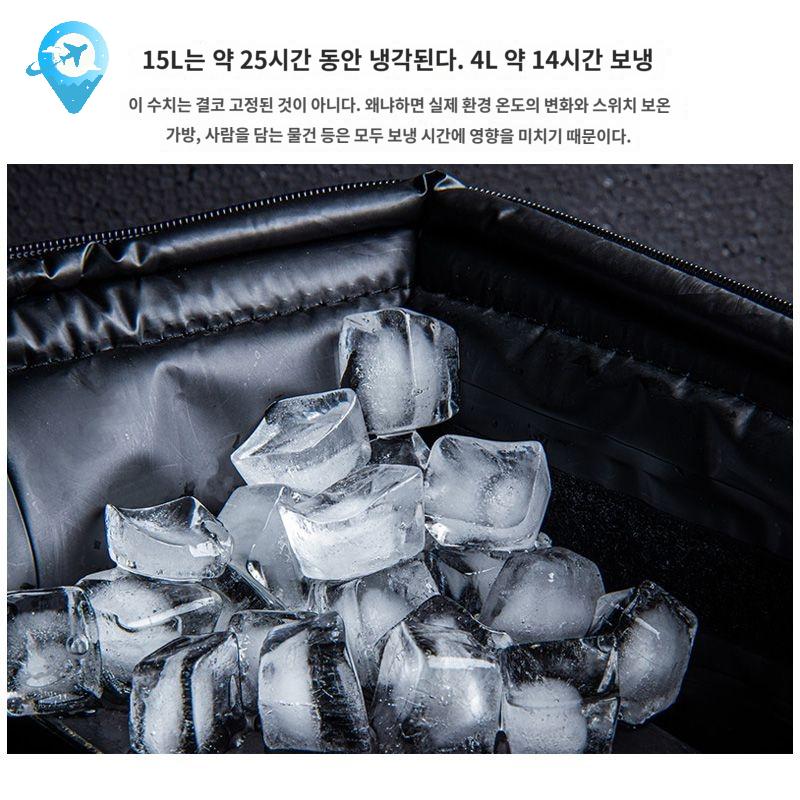 경량 사이즈 쿨러백 쉬운 취급하기 아이스박스 컴팩트 소프트 - 상세 이미지 3
