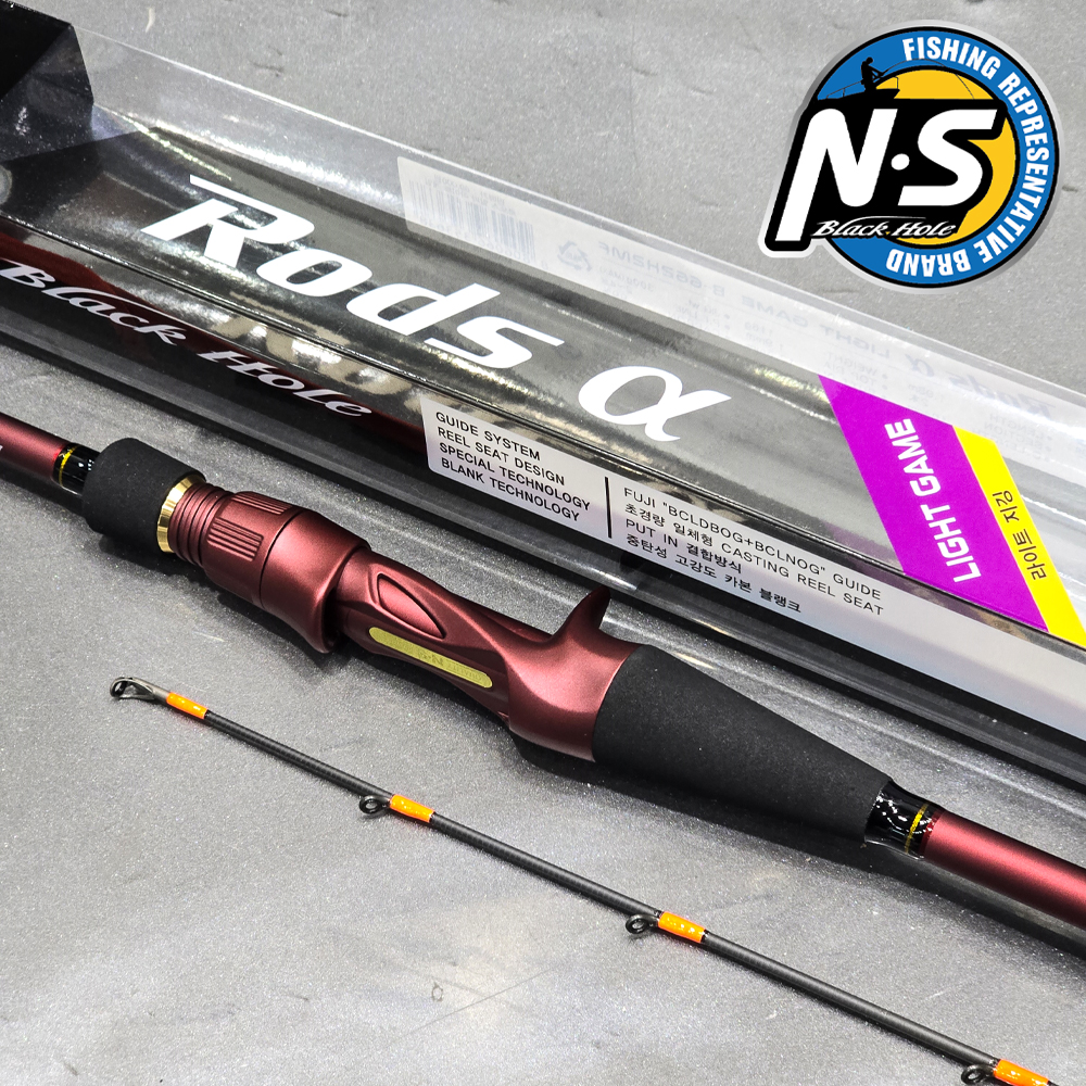 엔에스 NS 로드스알파 라이트 게임 라이트지깅 다운샷 타이라바 낚시대 B-662H2MF