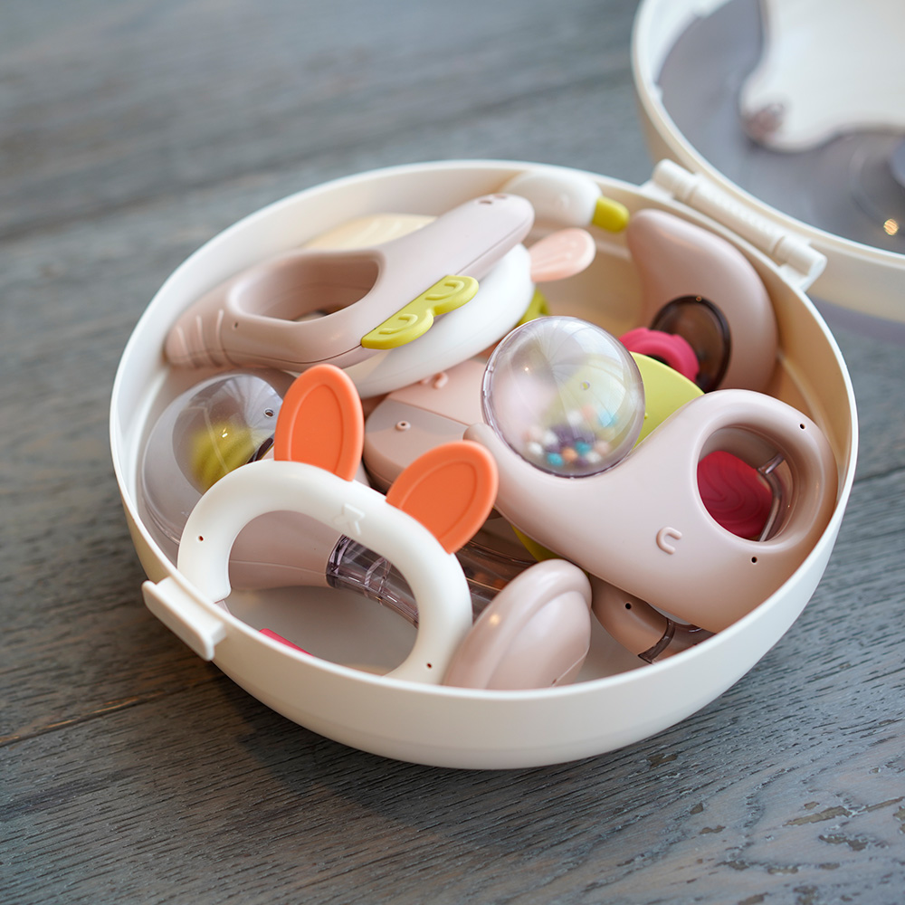 푸르베베 열탕소독가능 북유럽 감성 딸랑이 치발기 10종 세트 신생아 장난감 돌 아기 백일 선물