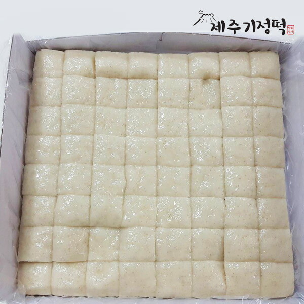 [제주기정떡] 자연발효 건강떡 메밀한판 1.9kg (64조각) : 롯데아이몰