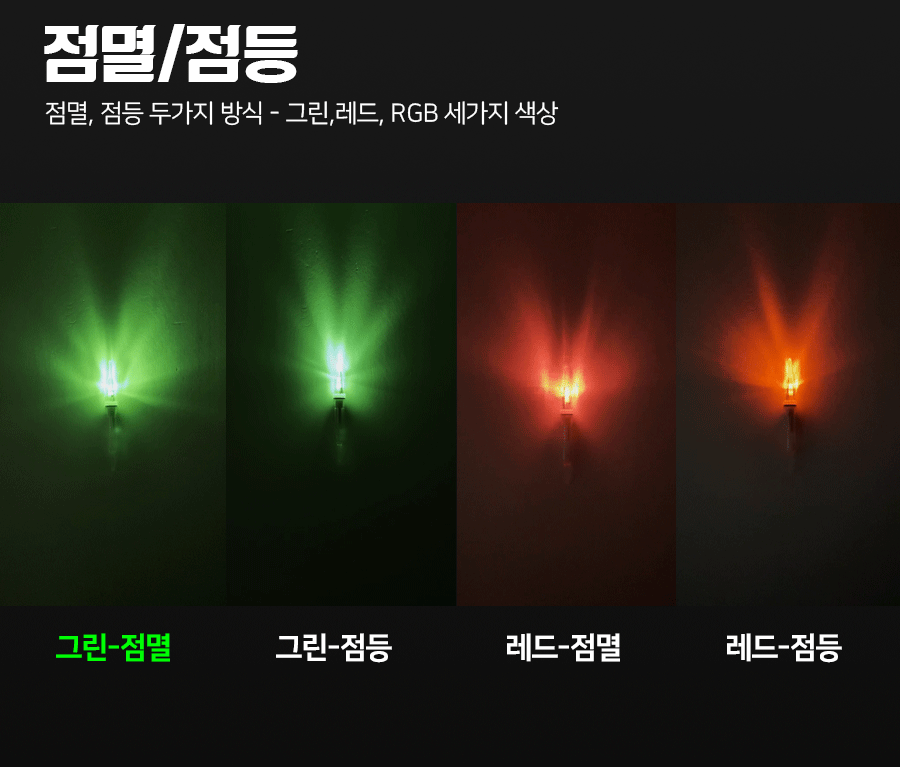 FF 초고휘도 LED 미니 수중집어등 2개 1세트 집어램프 풀치 갈치 호래기 볼락 - 상세 이미지 2