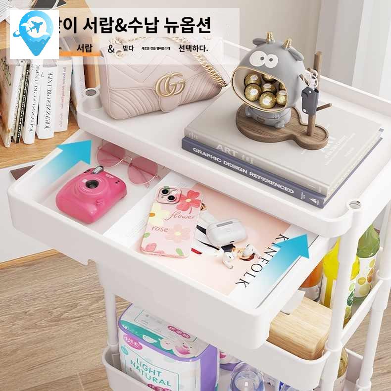 미용카트 작업대 트롤리 관리 반영구 보관 타투 - 상세 이미지 4