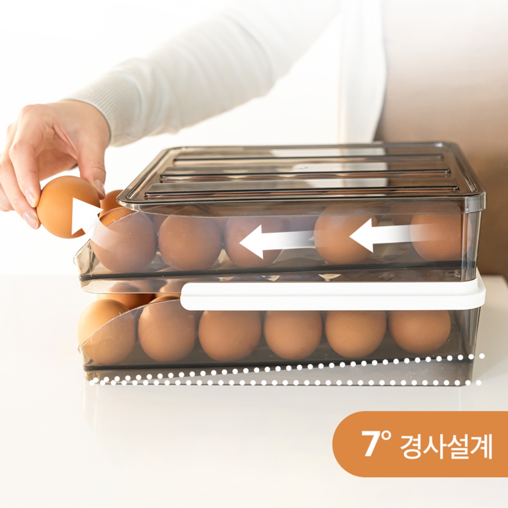 냉장고계란보관함 에그트레이 계란슬라이드 - 상세 이미지 3