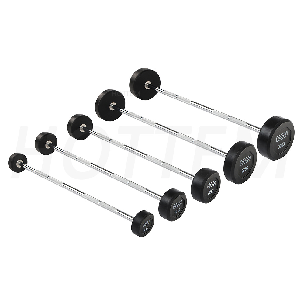 베스코 고정식 원판 일체형 우레탄 고정 바벨 세트 15kg - 상세 이미지 2