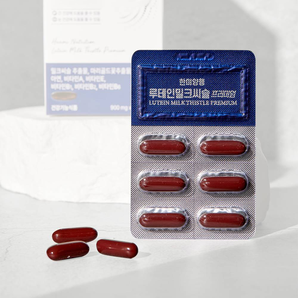 [도착보장] 한미양행 루테인 밀크씨슬 프리미엄 간에좋은영양제 실리마린 900mg 4개 - 상세 이미지 5